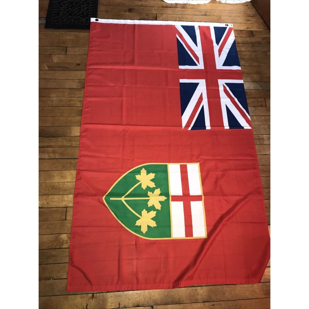 Ontario Provincial‎ Canadian Flag 3x5 Nylon Grommets